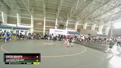 92 lbs Quarters & Wb (16 Team) - Porter Branson, Salem Elite Wrestling vs Santiago Guillent, West Coast Elite