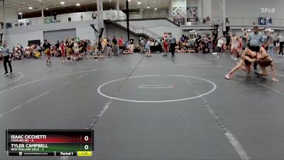 113 lbs Round 3 (8 Team) - Isaac Cicchetti, Cavalier WC vs Tyler Campbell, New England Gold