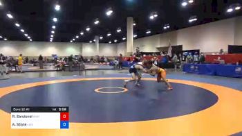 57 kg Consolation - Richard Sandoval, Unattached vs Allen Stone, Lion Wrestling Club