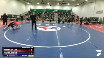 130 lbs Semifinal - Harley Gallup, Eastside United Wrestling Club vs Nalani Jordan, Powell Wrestling Club