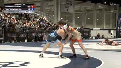 65 kg Champ. Rd Of 32 - Collin McDowell, Wisconsin Regional Training Center vs Matthew Martino, NJRTC