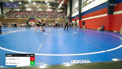 120 lbs Semifinal - Cohen Whiteley, Broken Arrow Wrestling Club vs Mason Moseley, R.A.W.