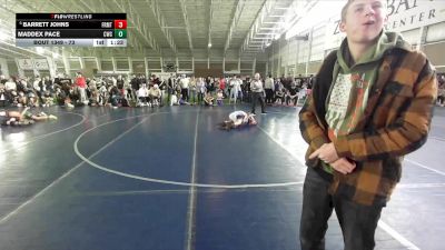 73 lbs Cons. Round 4 - Maddex Pace, Champions Wrestling Club vs Barrett Johns, Bulldog Wrestling Club