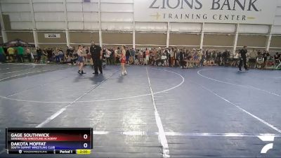 92 lbs Semifinal - Gage Southwick, Sanderson Wrestling Academy vs Dakota Moffat, South Summit Wrestling Club