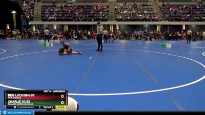 80 lbs Quarterfinal - Ben Luchsinger, New Prague vs Charlie Nuss, Denver Wrestling Club