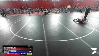 105 lbs Round 3 - Sam Fortmann, Muskego vs Jacob Andersen, Wisconsin