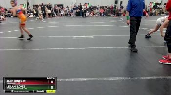 110 lbs Round 3 (4 Team) - Jake Jones Jr, Warhawks vs Leilani Lopez, Team Germantown