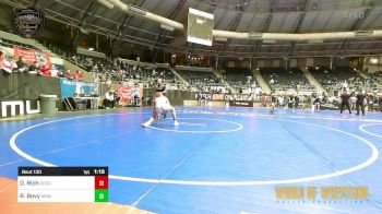 130 lbs 5th Place - Oakley Rich, Dodge City Wrestling Academy vs Ryker Bovy, Moen Wrestling Academy