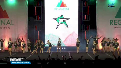 CheerForce San Diego - Rebellion [2025 L1 Youth - Small Day 1] 2025 The West Regional Summit & The Recreational Summit