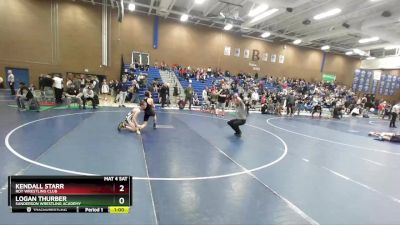 108 lbs Cons. Round 2 - Kendall Starr, Roy Wrestling Club vs Logan Thurber, Sanderson Wrestling Academy