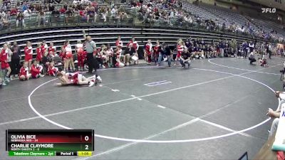 82 lbs Round 1 (6 Team) - Charlie Claymore, North Dakota 2 vs Olivia Bice, Nebraska Red