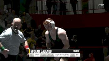 165 lbs Finals (2 Team) - Mikey Caliendo, Iowa vs Zyon Trujillo, Utah Valley