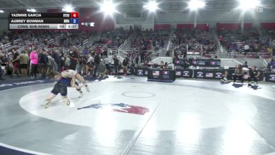 115 lbs Cons. Sub-semis - Yazmine Garcia, Beat The Streets Chicago vs Aubrey Bowman, Michigan Wrestling Academy