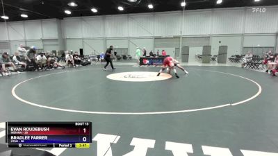 165 lbs Placement Matches (8 Team) - Evan Roudebush, Indiana vs Bradlee Farrer, Utah