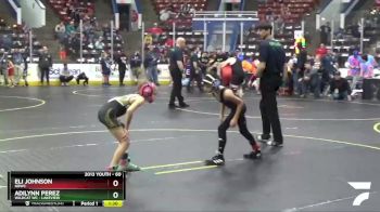 60 lbs Cons. Round 3 - Eli Johnson, NBWC vs Adilynn Perez, Wildcat WC - Lakeview