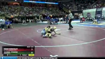 126 Class 1 lbs Semifinal - Noah Gonzalez, St. Pius X (Kansas City) vs Gambal Staddie, Brookfield