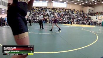 157 lbs Champ. Round 1 - Nathan Dickinson, CONNEAUT vs Tyler Rowles, NORTH ROYALTON