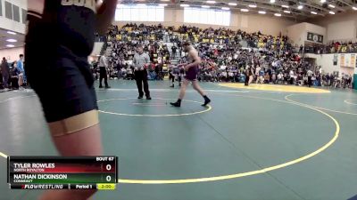 157 lbs Champ. Round 1 - Nathan Dickinson, CONNEAUT vs Tyler Rowles, NORTH ROYALTON