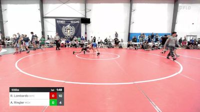 109 lbs Quarterfinal - Rocco Lombardo, Team Gotcha vs Ayden Ringler, Michigan Premier Blue