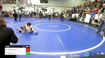49 lbs Quarterfinal - Nash McCuistion, Pryor Tigers vs Chano Garcia, Wagoner Takedown Club