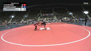 160 lbs Quarterfinal - Katherine Stewart, University Of Central Florida vs Ta`Jai Broadnex, Unattached Lindsey Wilson