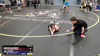 55 lbs Semifinal - Ava Martin, Mid Valley Wrestling Club vs Selene Baldridge, Mid Valley Wrestling Club