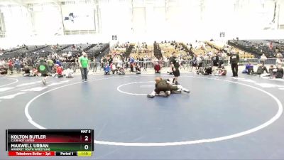 155 lbs Cons. Round 2 - Kolton Butler, Club Not Listed vs Maxwell Urban, Amherst Youth Wrestling