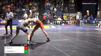 157 lbs Prelims - Ben Barton, Campbell vs Alex Hornfeck, West Virginia