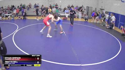 144 lbs Cons. Round 4 - Styles Simpson, Lakeridge High School vs Tristyn Bell, Crow Mat Club