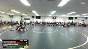 157 lbs Cons. Round 1 - Quinton Williams, Crespi Carmelite vs Hayden Whynaught, Dana Hills