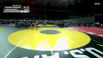 6A Boys 190 lbs Champ. Round 2 - Samuel Waxman, Ida B. Wells Boys vs Snowden Gabrielsen, Beaverton Boys
