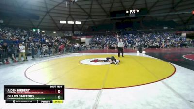 84 lbs Cons. Round 4 - Aiden Hiebert, Thunder Mountain Wrestling Club vs Dillon Stafford, Gig Harbor Grizzlies Wrestling Club