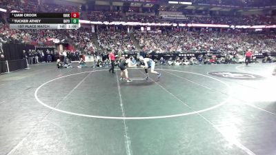 175 lbs 1st Place Match - Liam Crook, Kaukauna vs Tucker Athey, Bay Port