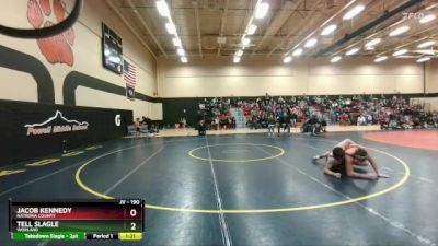 190 lbs Quarterfinal - Tell Slagle, Worland vs Jacob Kennedy, Natrona County