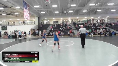 120 lbs 1st Place Match - Kailey Benson, Spartan Wrestling Club vs Kayla Cramer, Manhattan Wrestling Club