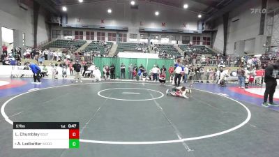 57 lbs Semifinal - Lane Chumbley, South Paulding Junior Spartans Wrestling Club vs Austin Ledbetter, Woodland Wrestling