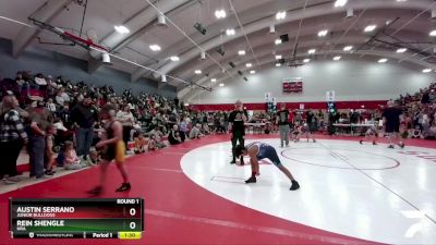 89-97 lbs Round 1 - Austin Serrano, Junior Bulldogs vs Rein Shengle, HRA