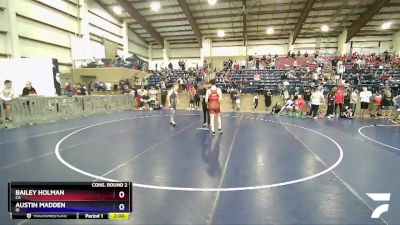 152 lbs Cons. Round 2 - Bailey Holman, CA vs Austin Madden, ID