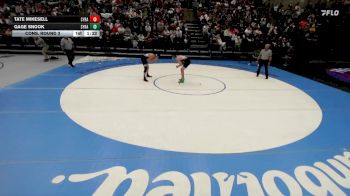 6A 126 lbs Cons. Round 3 - Tate Mikesell, Syracuse vs Gage Snook, Syracuse