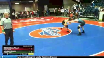 1 lbs Champ. Round 1 - Connor Castillo, Social Circle vs Konner Davis, Towns County