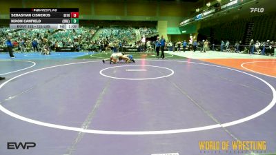 125 lbs 3rd Place - Sebastian Cisneros, Dethrone vs Nixon Canfield, Sanderson Wrestling Academy