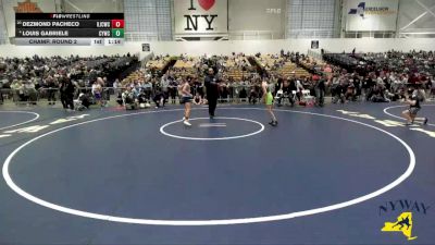 96 lbs Champ. Round 2 - Dezmond Pacheco, Hilton Jr Cadets Wrestling Club vs Louis Gabriele, Columbia Youth Wrestling Club