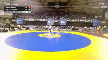 Girls 1B/2B/1A 135 Cons. Round 5 - Regen Minnis, Stevenson (Girls) vs Tally Larcome, Goldendale (Girls)