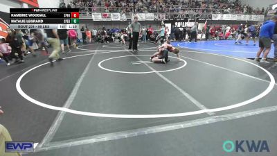 98 lbs Rr Rnd 2 - Kambrie Woodall, Sperry Wrestling Club vs Natalie LeGrand, Sperry Wrestling Club