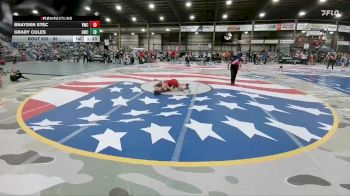 95 lbs Semifinal - Grady Coles, Gorilla Wrestling Club vs Brayden Stec, Valentine Wrestling Club