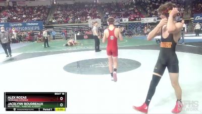 D 2 106 lbs Champ. Round 2 - Alex Rozas, Teurlings Catholic vs Jacelynn Boudreaux, NO Military / Maritime Academy