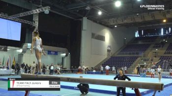 Team Italy Juniors - Beam, Official Training - 2019 City of Jesolo Trophy
