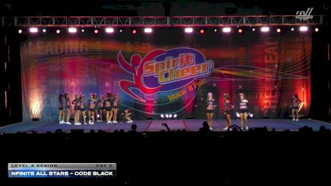 Nfinite Allstars - Code Black [2026 L4 Senior Day 2] 2026 Spirit Cheer Grand Nationals