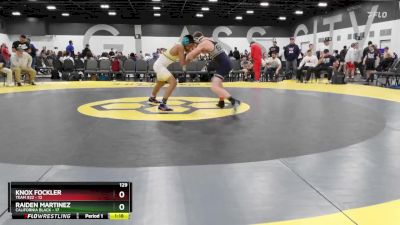 129 lbs Semis & 1st Wrestleback (8 Team) - Raiden Martinez, California Black vs Knox Fockler, Team 922