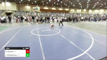 43 lbs Final - Nayelli Romero, Salem Elite Mat Club vs Lincoln Whittenburg, Ceres Pups WC